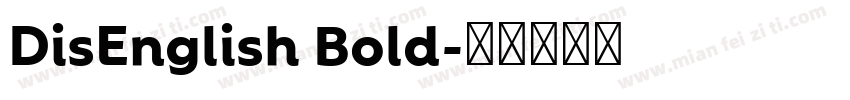 DisEnglish Bold字体转换